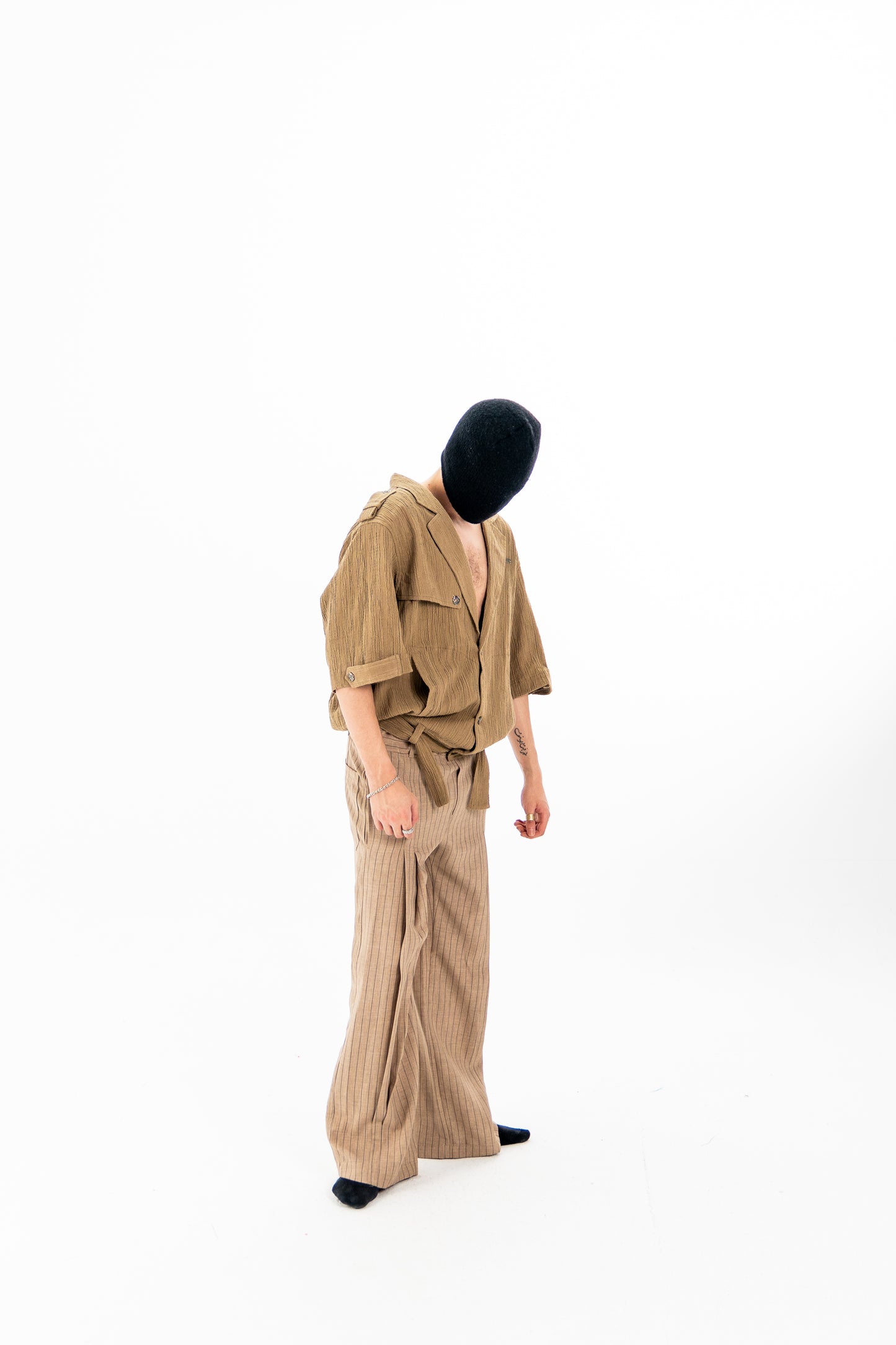 Beige Bloom Pants