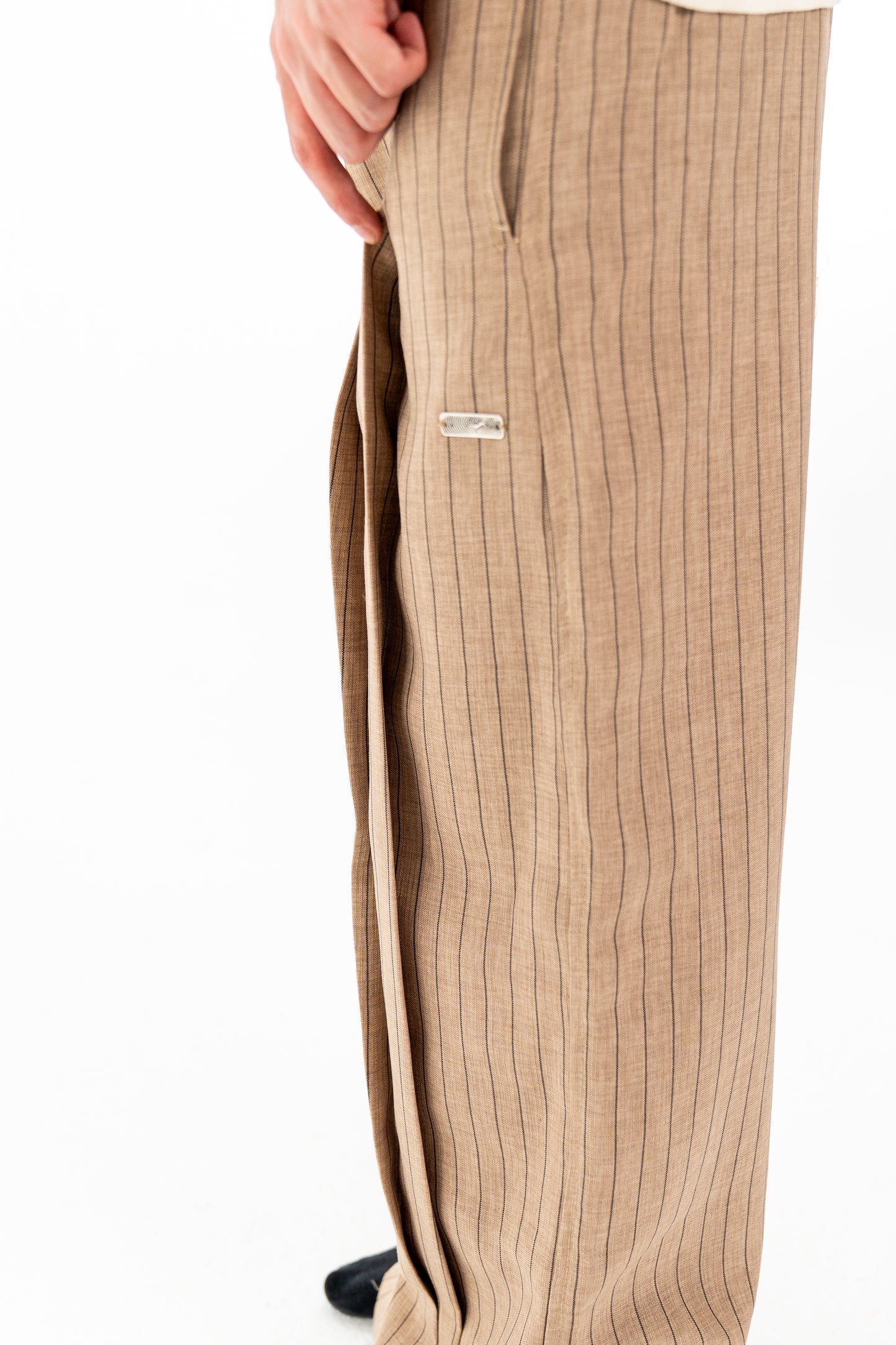 Beige Bloom Pants