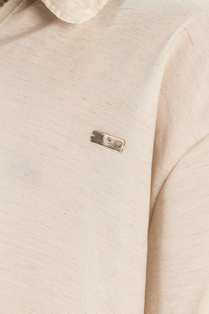 The Pleated Linen Polo
