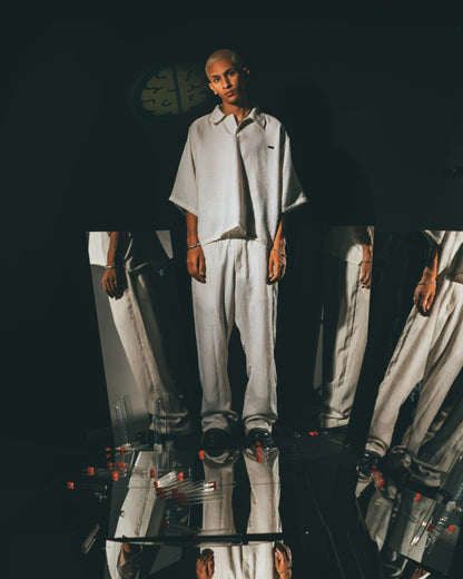 The Pleated Linen Polo