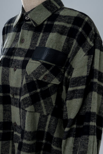 Green Plaid Flannel Shirt