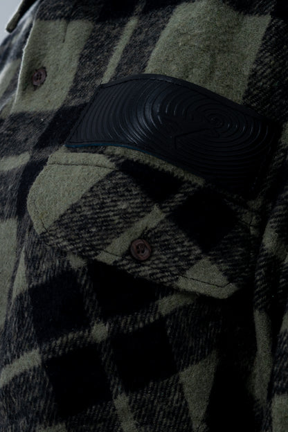Green Plaid Flannel Shirt