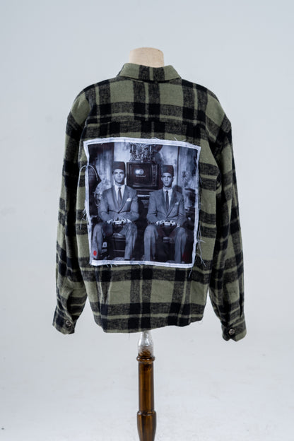 Green Plaid Flannel Shirt