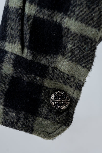 Green Plaid Flannel Shirt