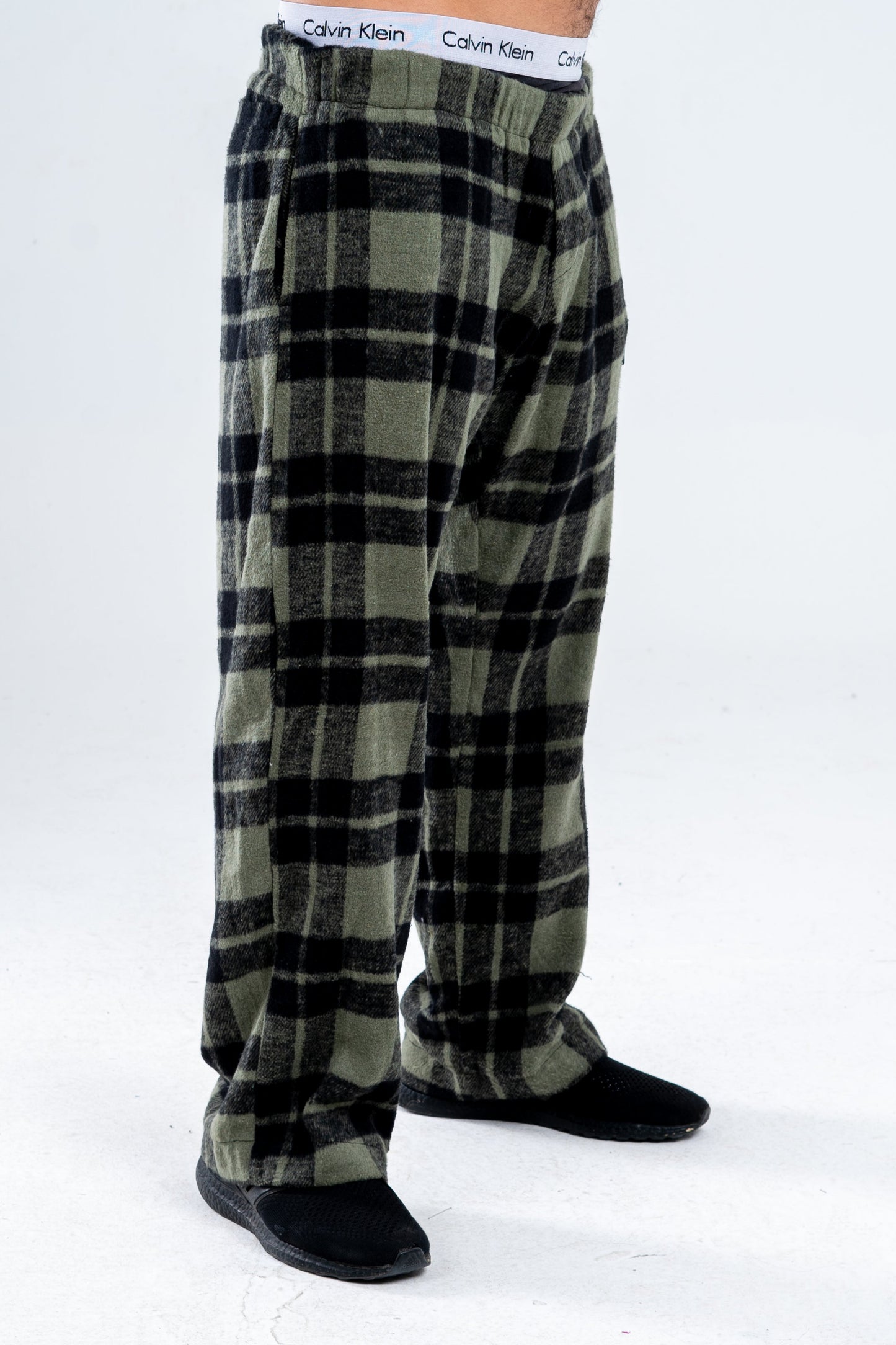 Green/Black Plaid Pants