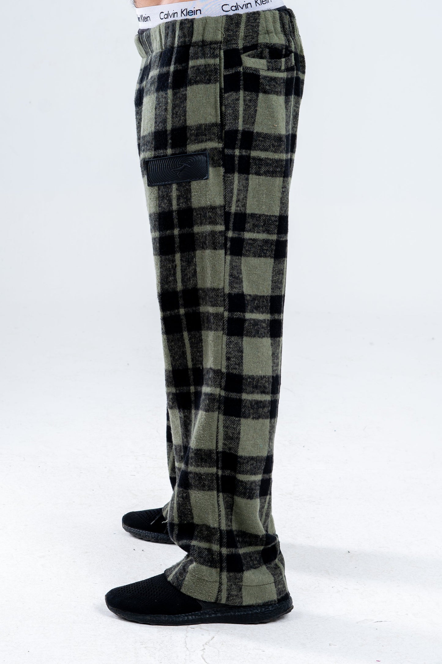 Green/Black Plaid Pants