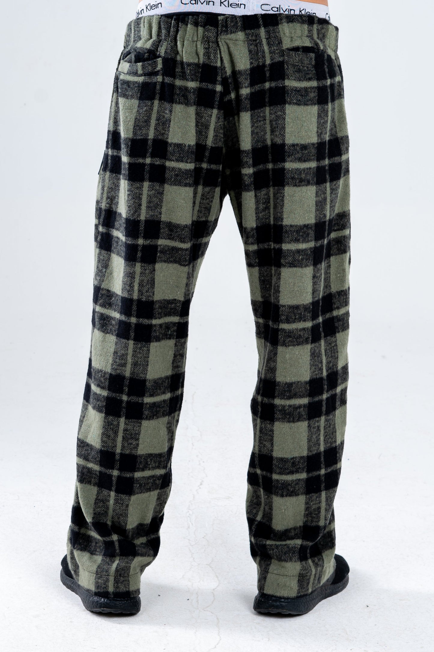 Green/Black Plaid Pants