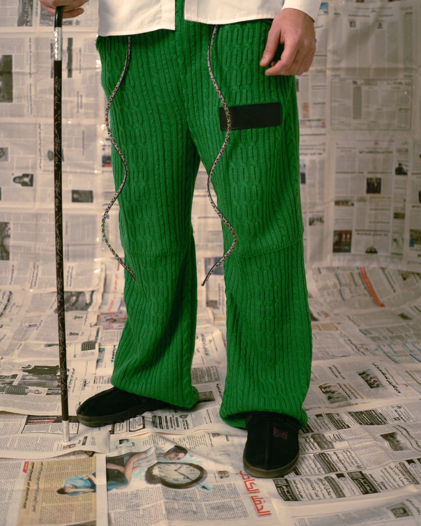 Green Knitted Pants