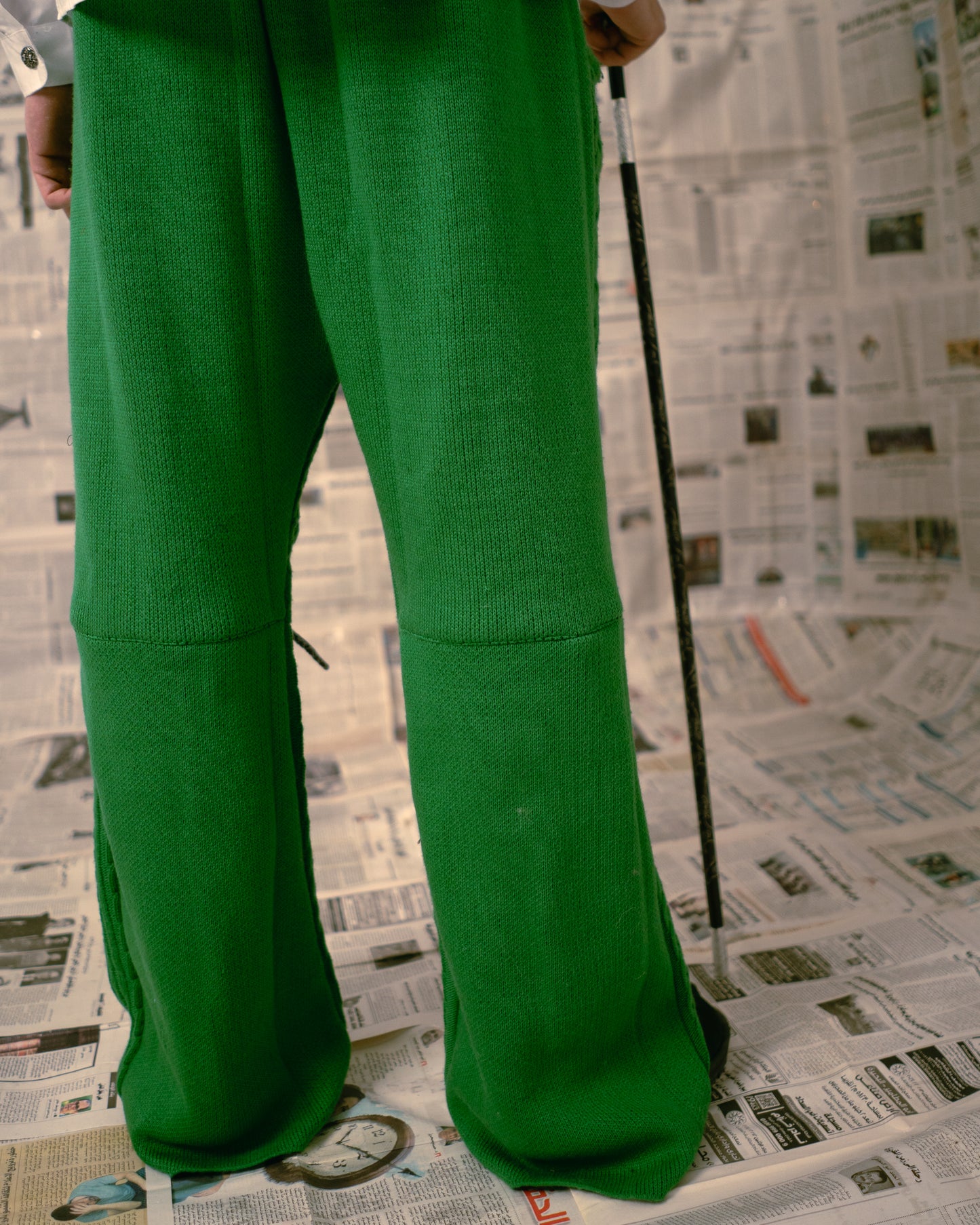 Green Knitted Pants