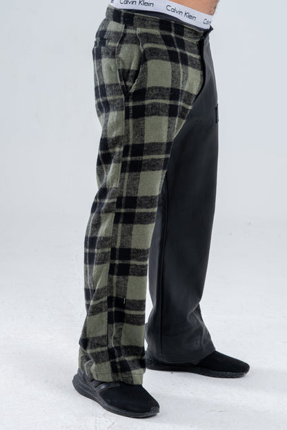 Genuine leather Green Pants