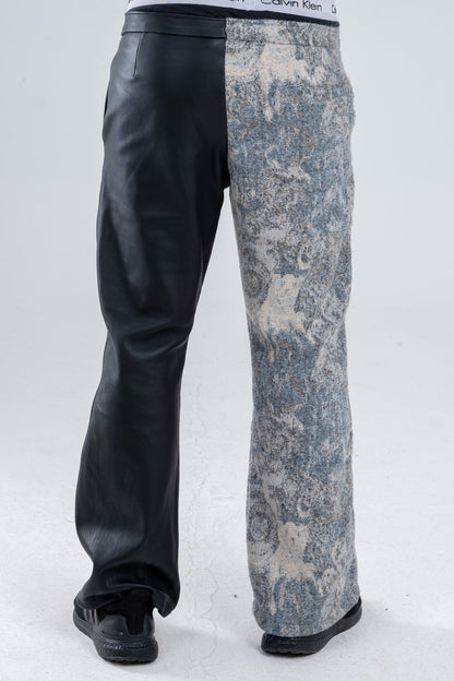 Genuine leather and Alexandra Jacquard Pants