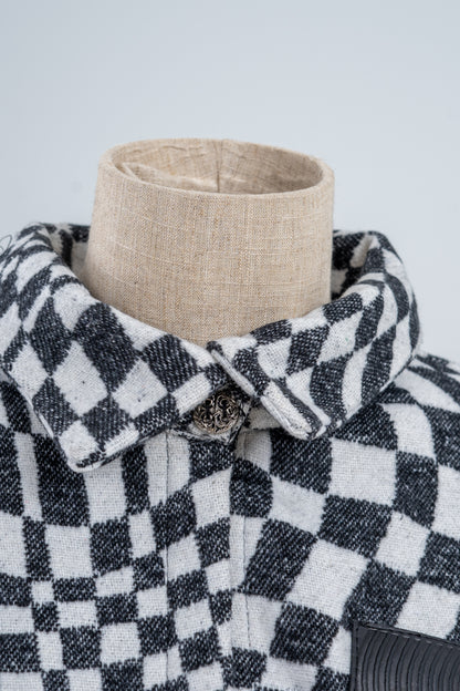 Cropped Checkered Shirt