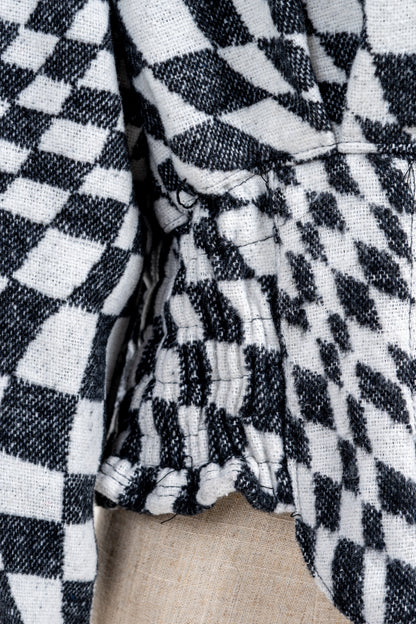 Cropped Checkered Shirt