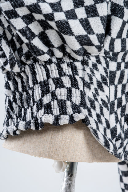 Cropped Checkered Shirt