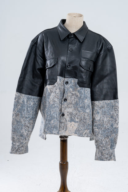 Genuine Leather Alexandra Jacquard shirt