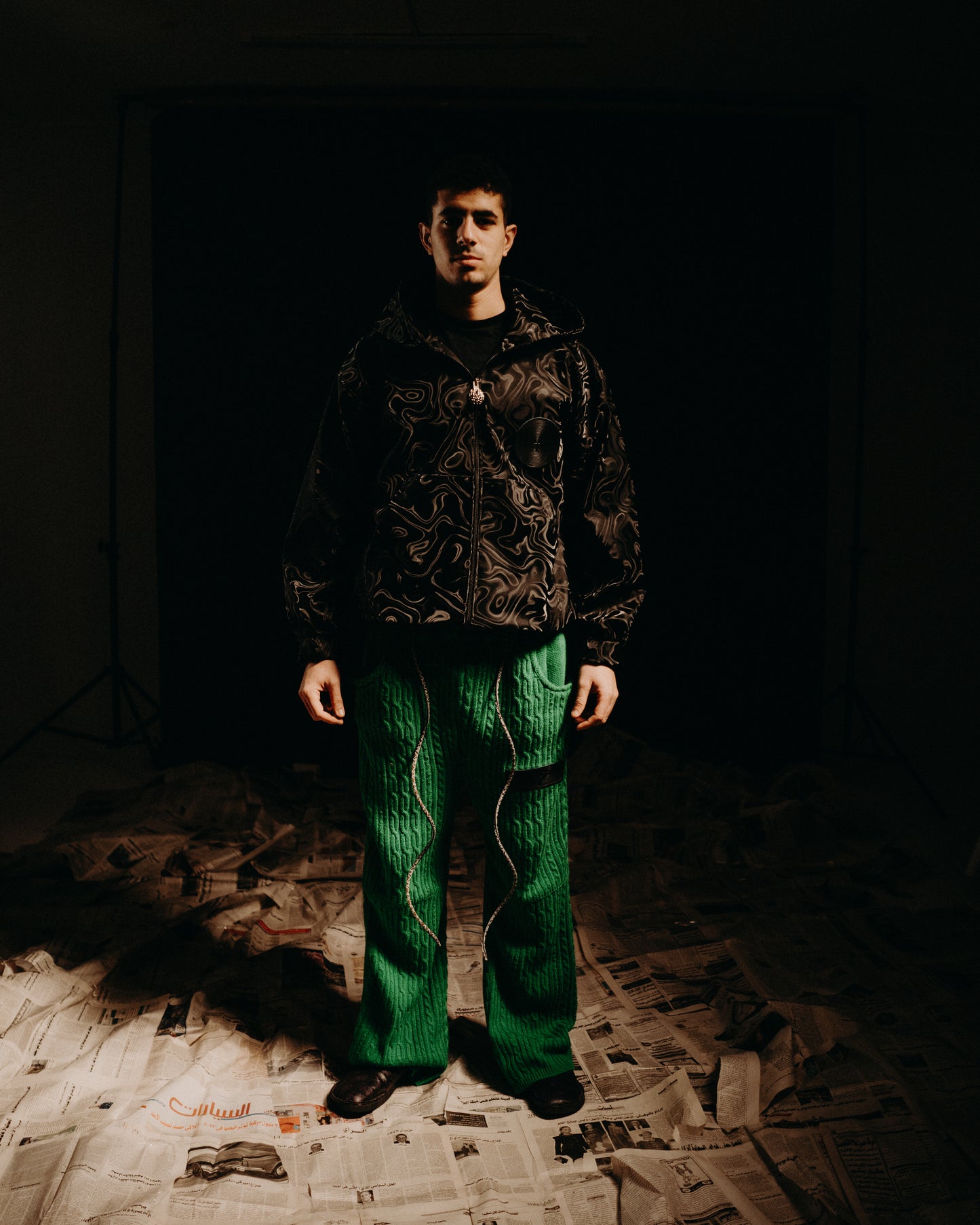 Green Knitted Pants