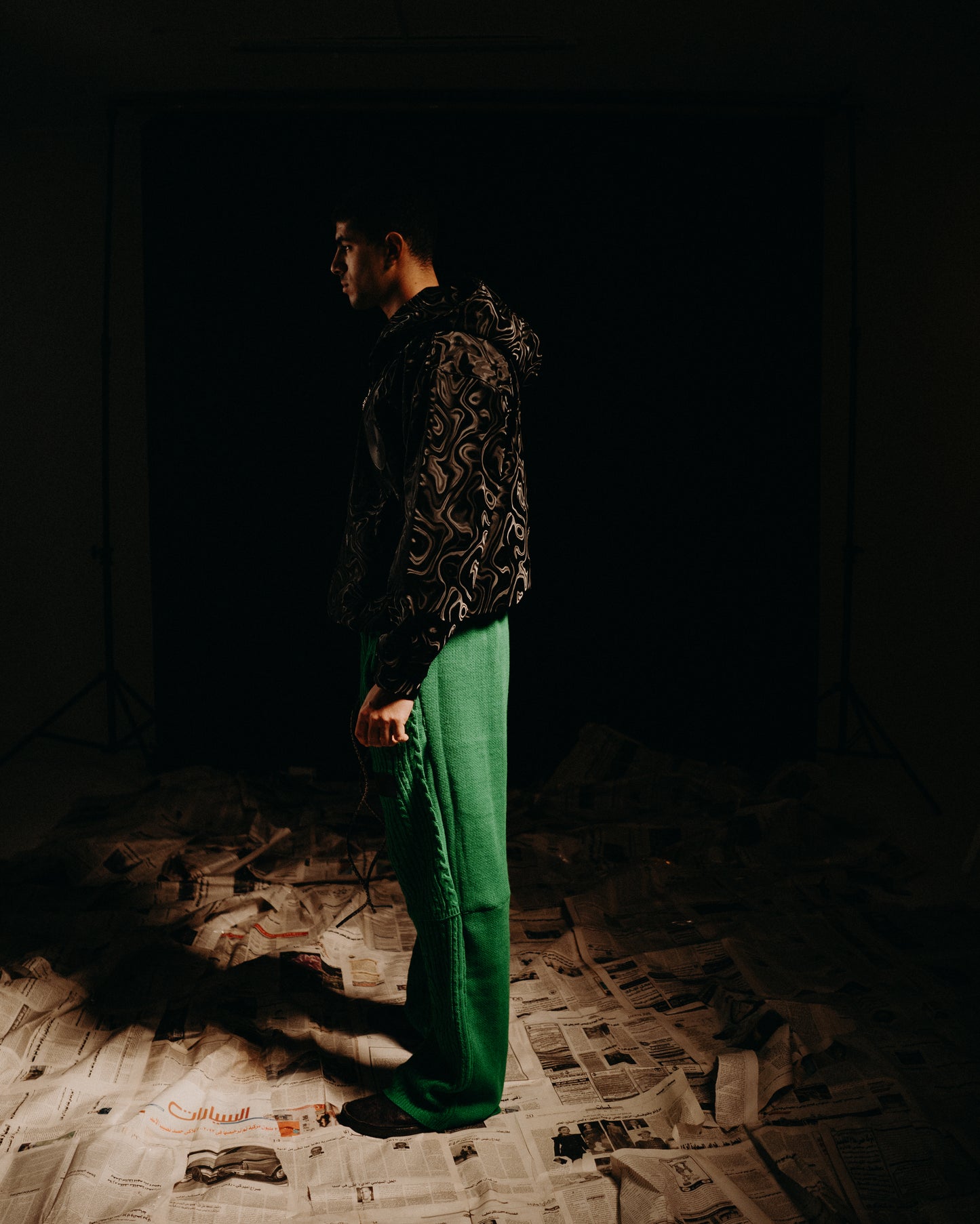 Green Knitted Pants