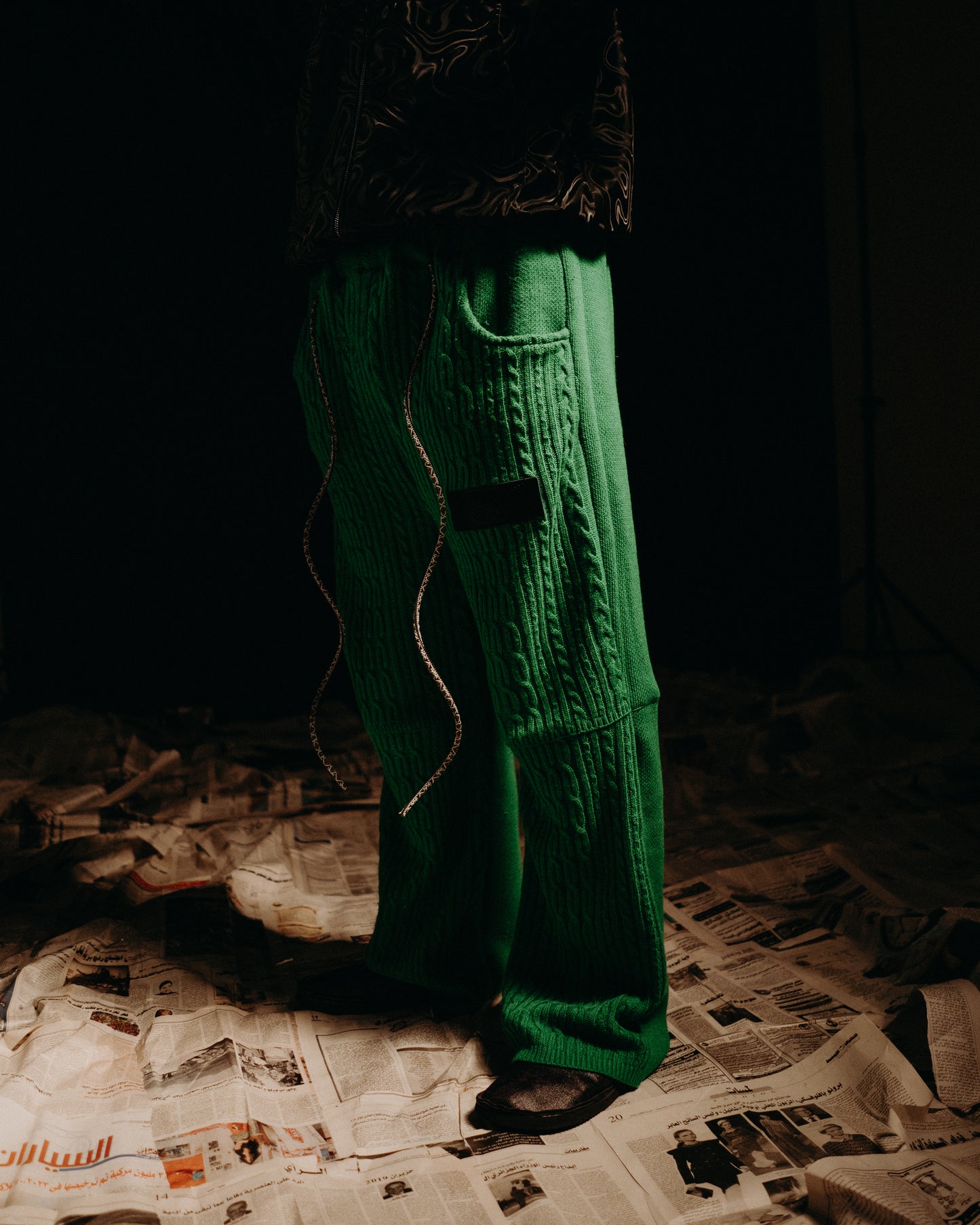 Green Knitted Pants