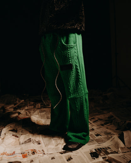Green Knitted Pants