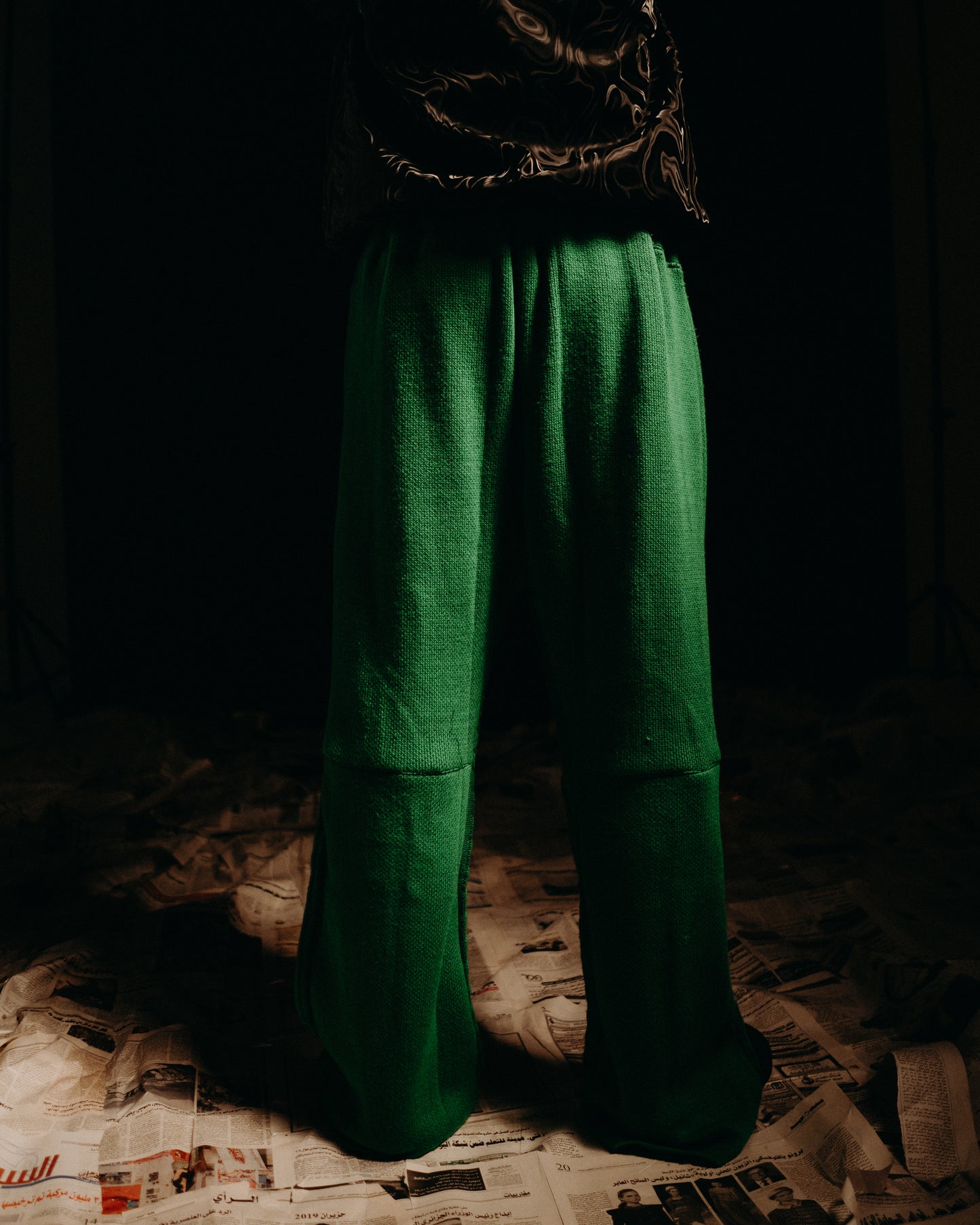 Green Knitted Pants