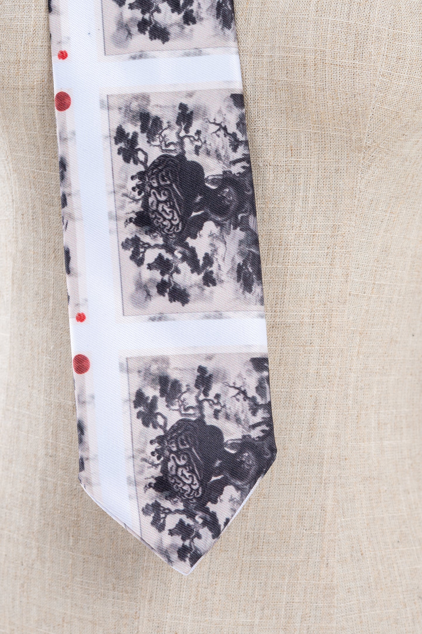 Asian Brain Patterned Tie