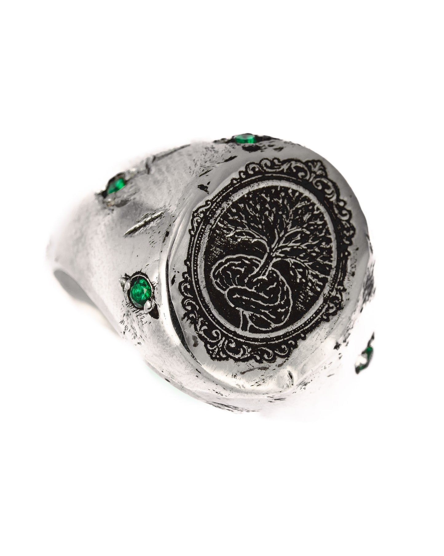 Emerald Branch Ring