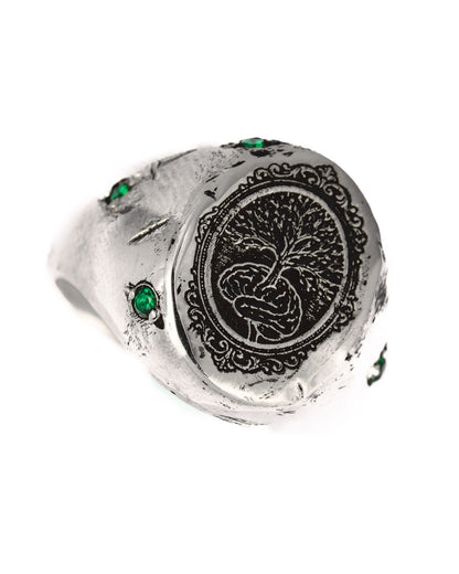 Emerald Branch Ring