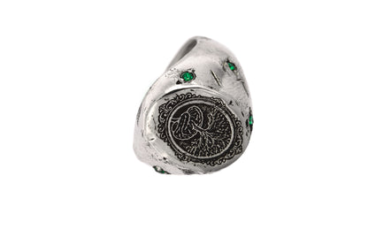 Emerald Branch Ring