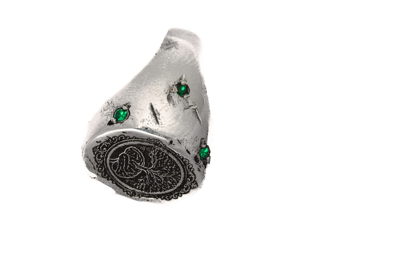 Emerald Branch Ring