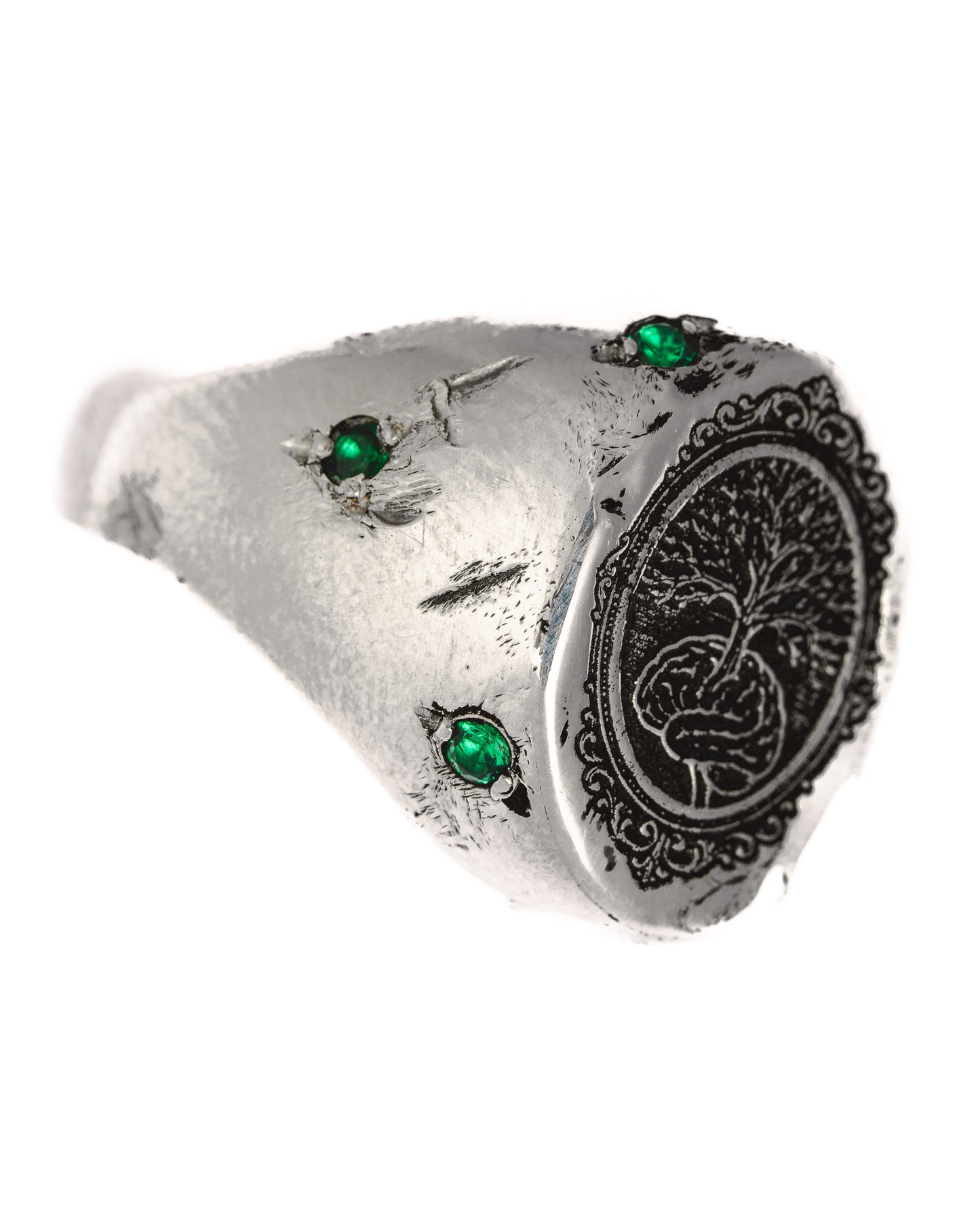 Emerald Branch Ring