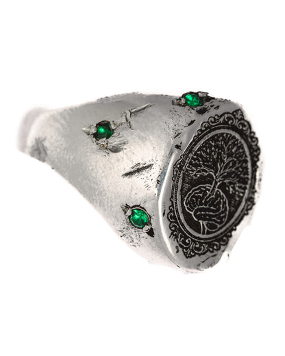 Emerald Branch Ring