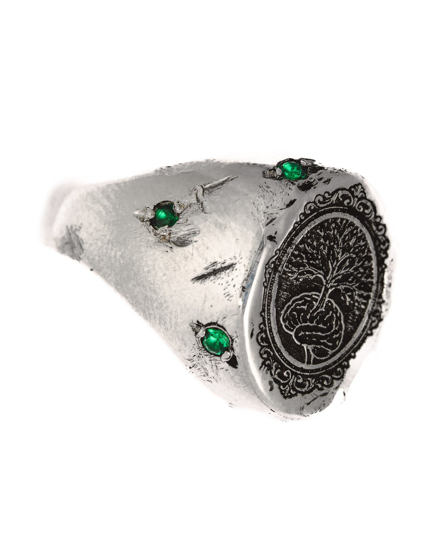 Emerald Branch Ring