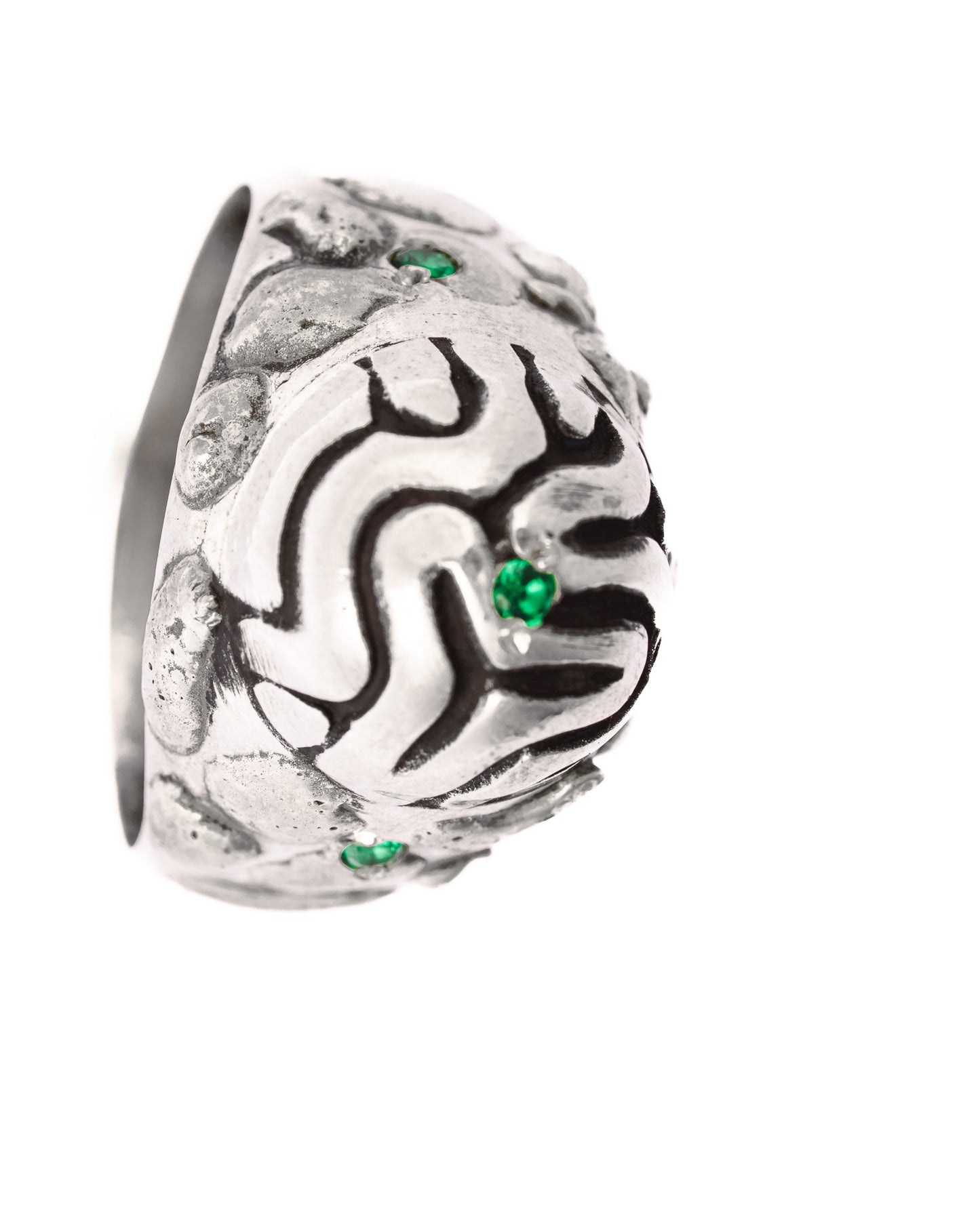 Emerald Sparks Ring