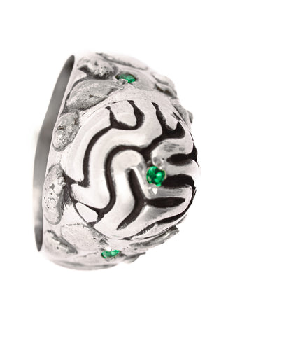 Emerald Sparks Ring
