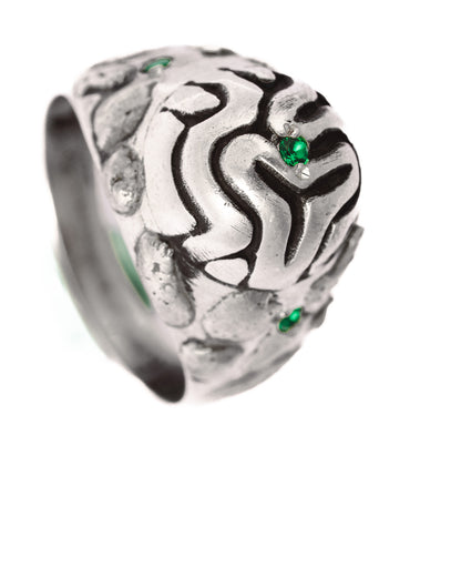 Emerald Sparks Ring