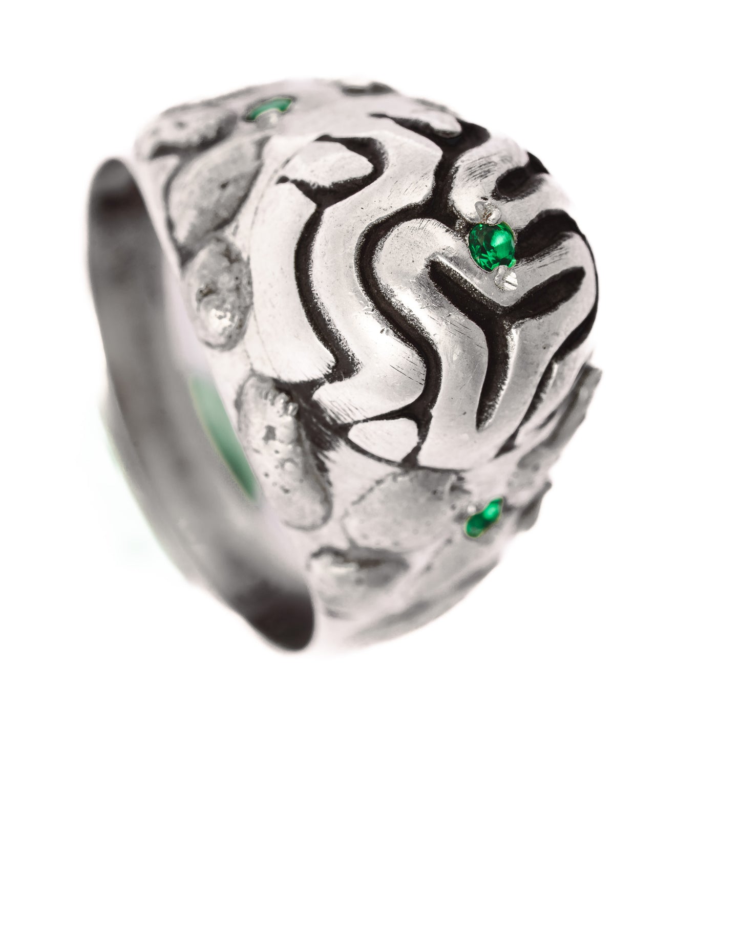 Emerald Sparks Ring