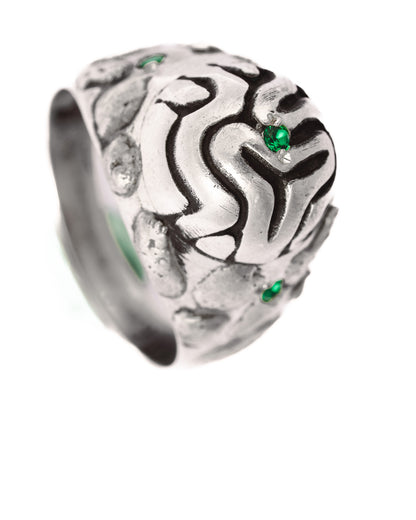 Emerald Sparks Ring