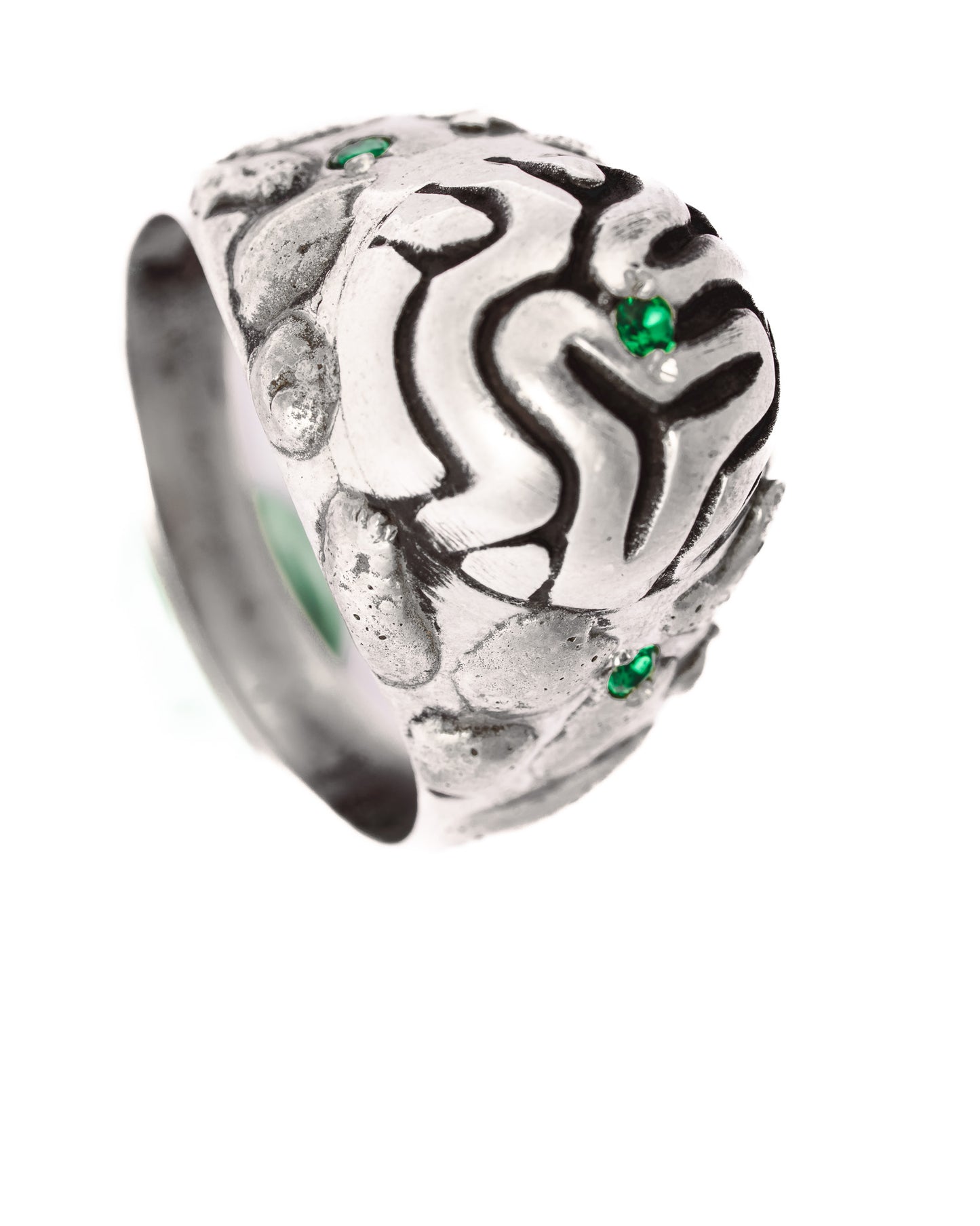 Emerald Sparks Ring