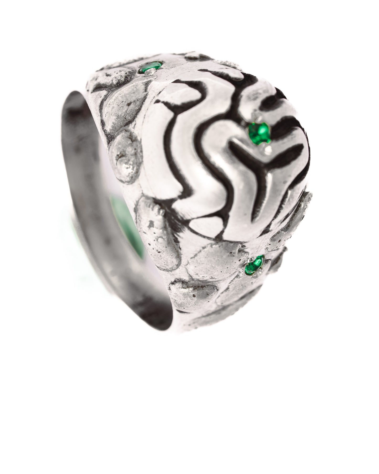 Emerald Sparks Ring