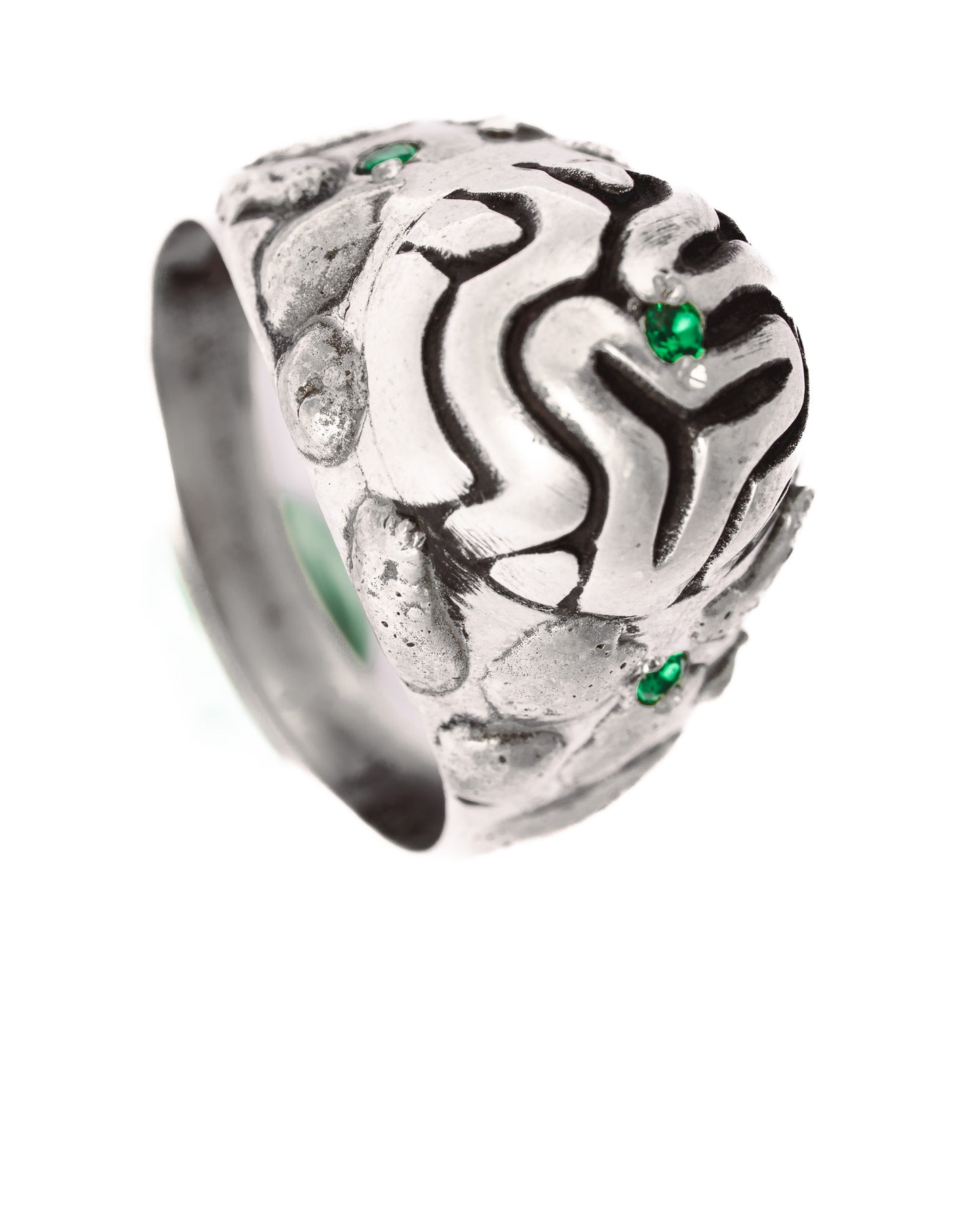 Emerald Sparks Ring