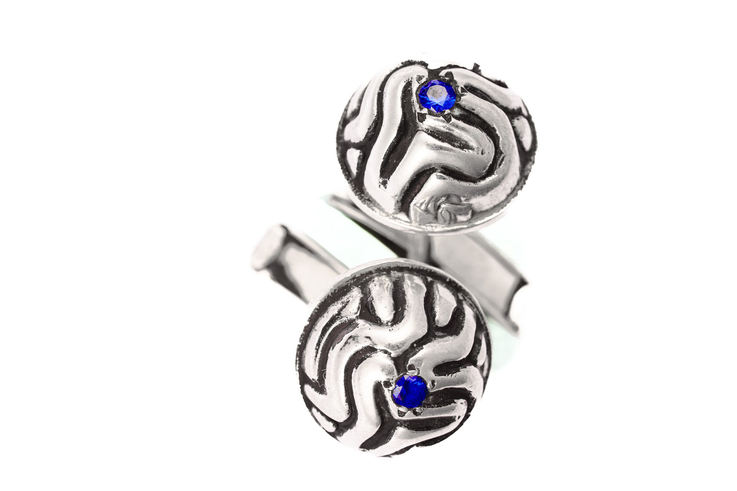 Sapphire Spark Cortex Cufflinks