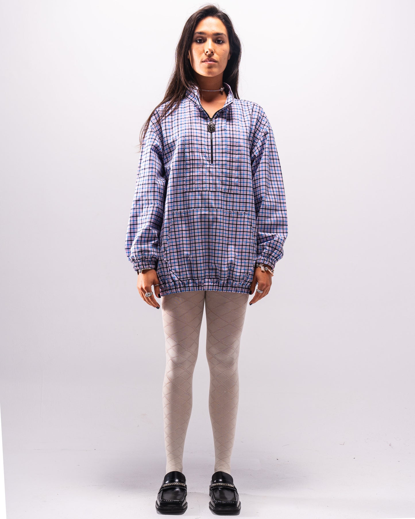 Silent Pleats Quarter Zip
