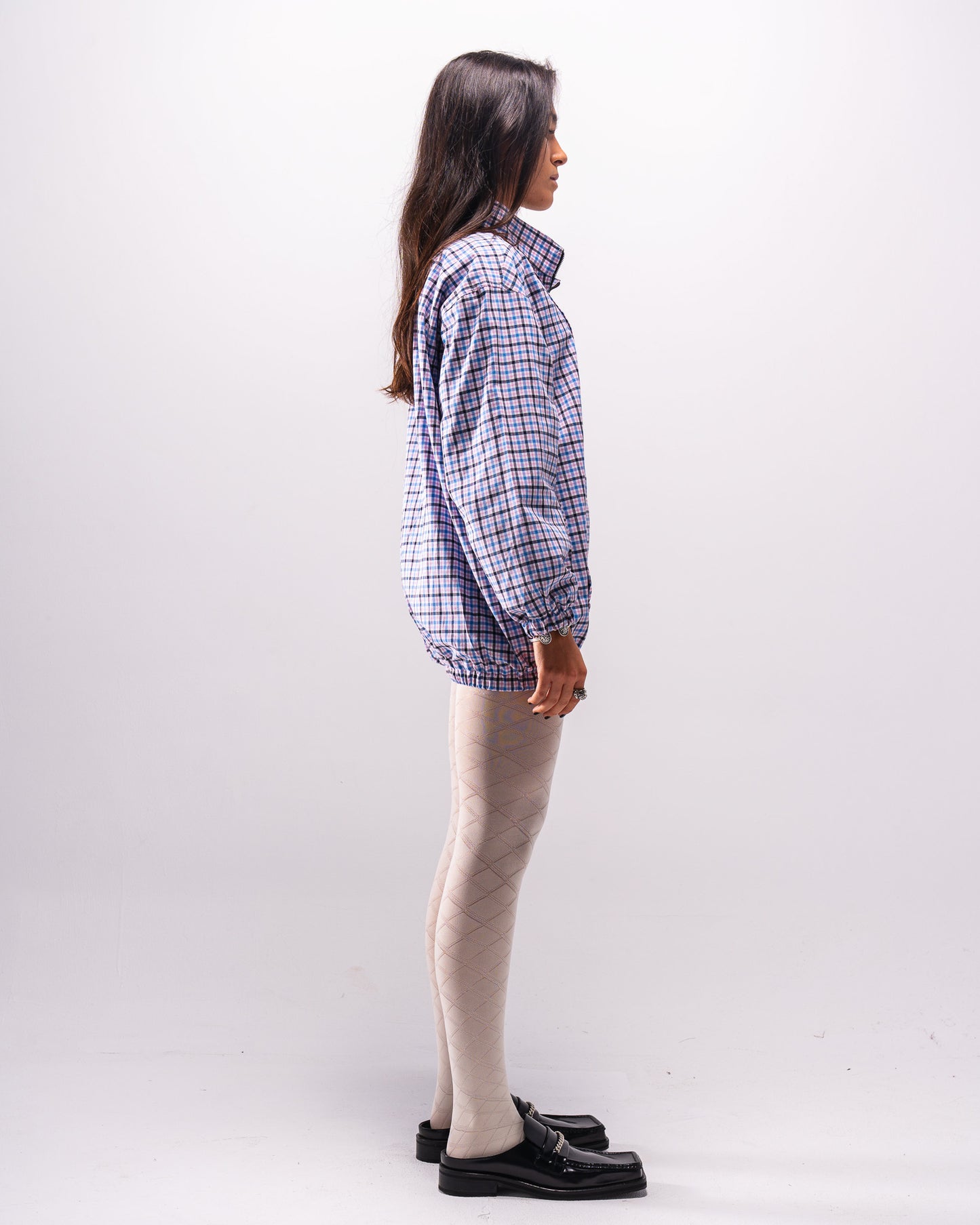 Silent Pleats Quarter Zip