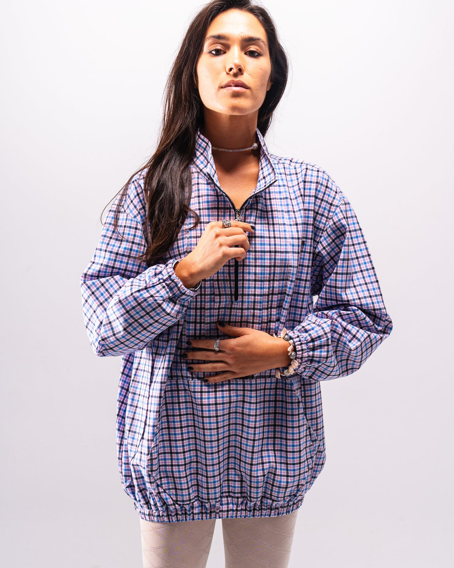 Silent Pleats Quarter Zip