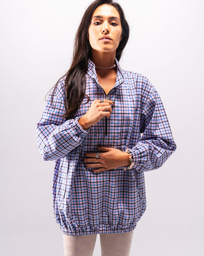 Silent Pleats Quarter Zip