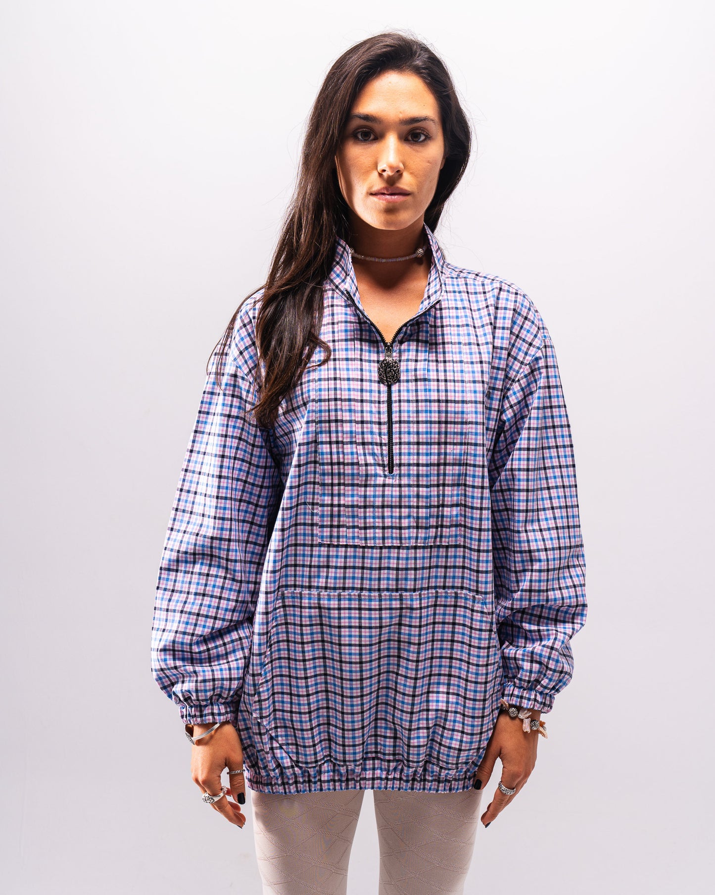 Silent Pleats Quarter Zip