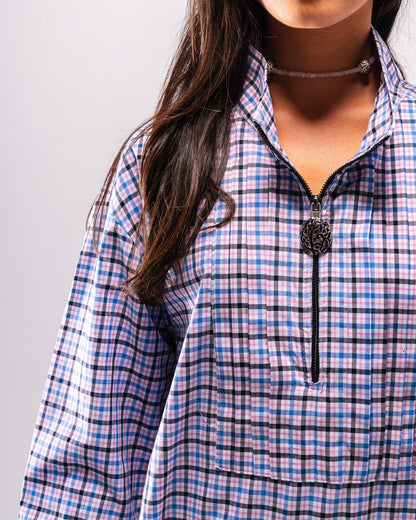Silent Pleats Quarter Zip