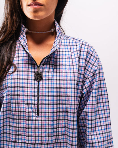 Silent Pleats Quarter Zip