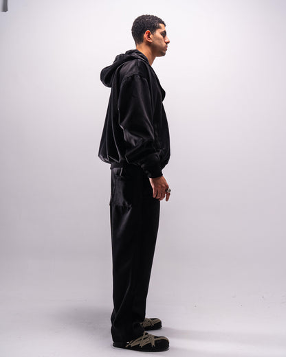 Cortex Collar Velour Zip-up
