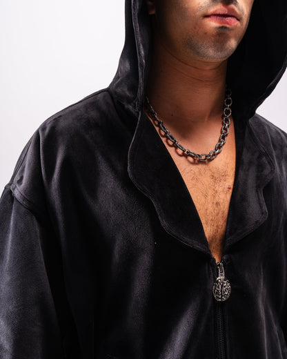 Cortex Collar Velour Zip-up
